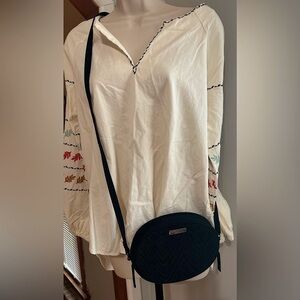 Vera Bradley Black Camera Style Cross Body